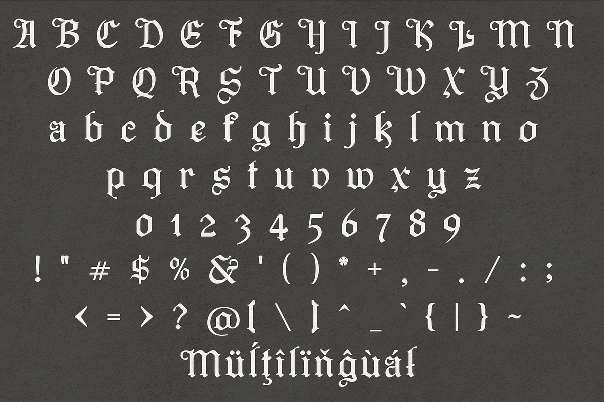 Bavides – Blackletter Font, a Blackletter Font by NDNL Studio (Photo 8 of 9)