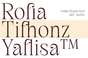 Oufale - Feminine Display Serif, a Serif Font by Glyphofik x GudPap (Thumbnail 2 of 10)