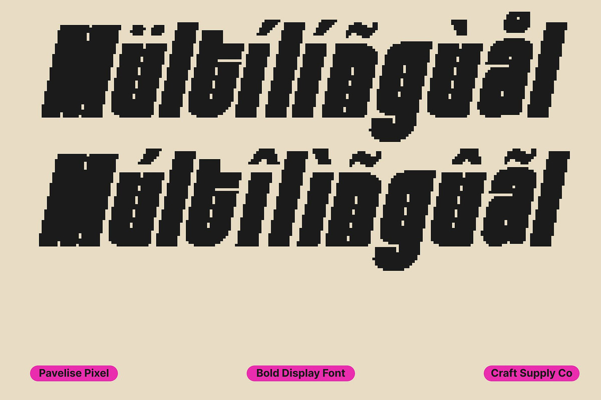Pavelise Pixel, a Sans Serif Font by Craft Supply Co. (Photo 4 of 8)