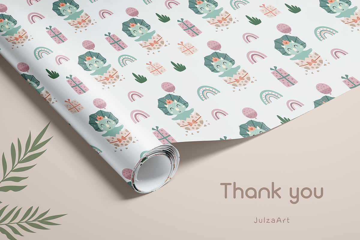 Dinosaur Birthday collection, an Animal Illustration by JulzaArt (Photo 9 of 9)