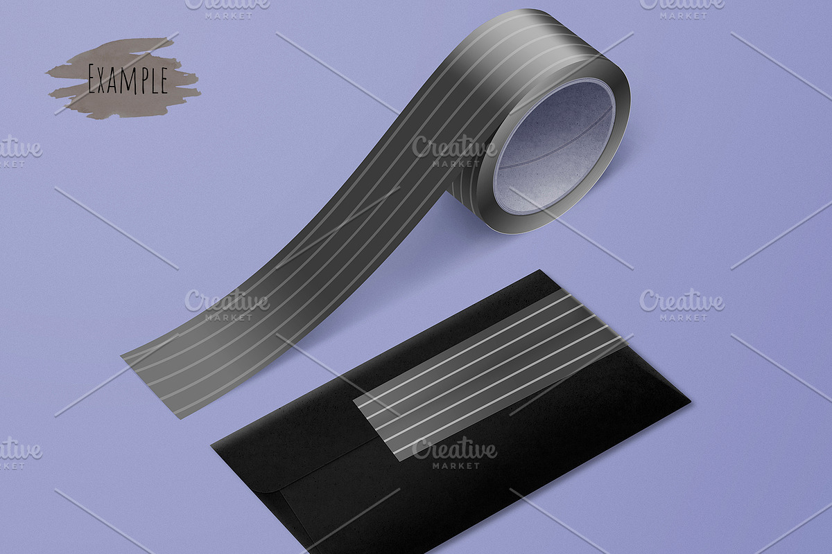 Tape and envelope mockup, a Mockup by ⚞ Kind Illustration ⚟ (Photo 6 of 8)