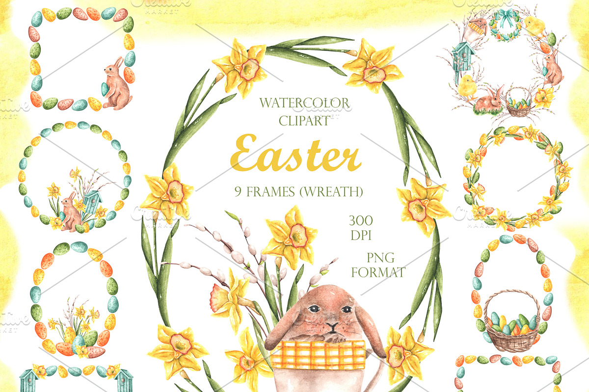 Easter traditions watercolor set., an Illustration by SabinaWatercolorArt (Photo 8 of 18)