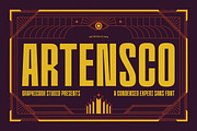 Artensco, a Sans Serif Font by graphicook (Thumbnail 1 of 10)