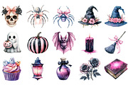 Pastel Goth Halloween PNG Bundle, an Illustration by Designking (Thumbnail 5 of 5)