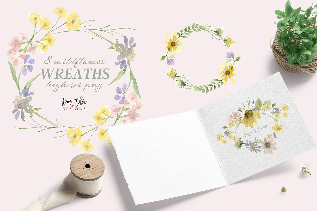 Spring Meadow Wildflower Collection, an Illustration by Kim Thoa Designs (Photo 3 of 9)
