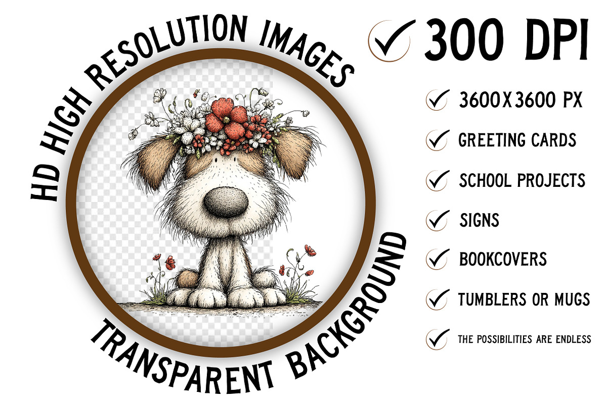 Whimsical Easter Dog Clipart, an Illustration by Craft Nest (Photo 2 of 11)