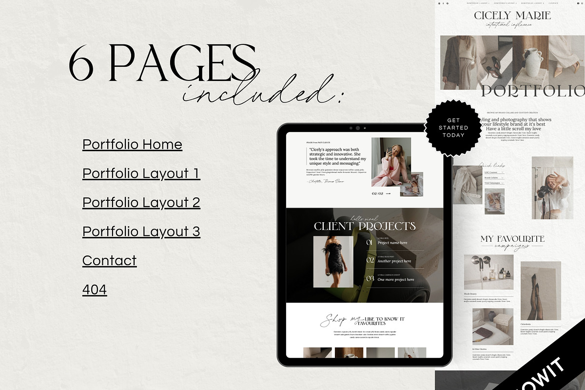Portfolio Website Template, a Websites & App Template by Field Digital (Photo 5 of 10)