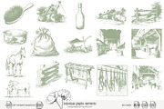 80 line art Horse Stable clip art, an Animal Illustration by Poppy Lane Studio (Thumbnail 4 of 12)