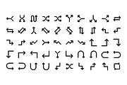 100 Arrow Glyph icon Set, an Outline Icon by shahsoft (Thumbnail 8 of 8)