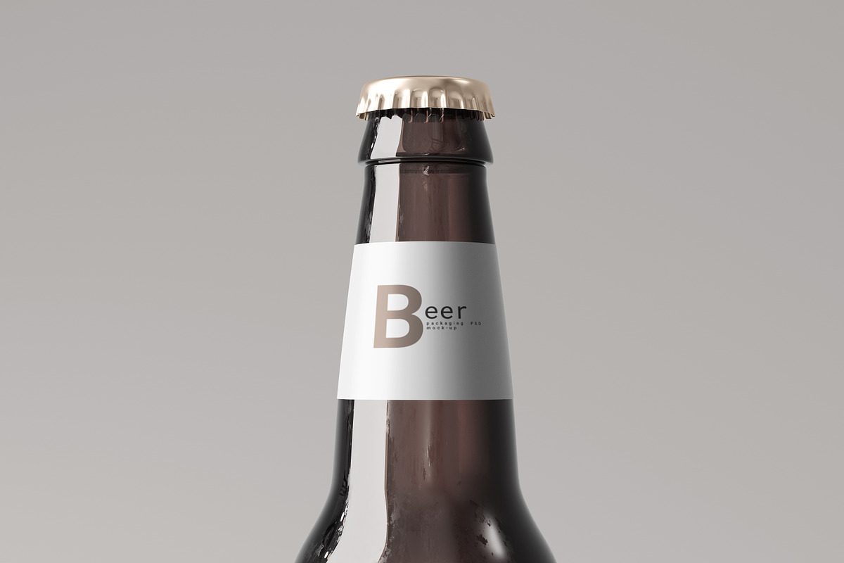 Beer Bottle Mockup, a Packaging Mockup by pmvch (Photo 10 of 10)