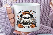 Cute Ghost Pumpkin Halloween PNG, an Illustration by CraftArtStudio (Thumbnail 3 of 4)