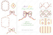 Mardi Gras Coquette Bow, a Graphic by LABFcreations (Thumbnail 5 of 5)