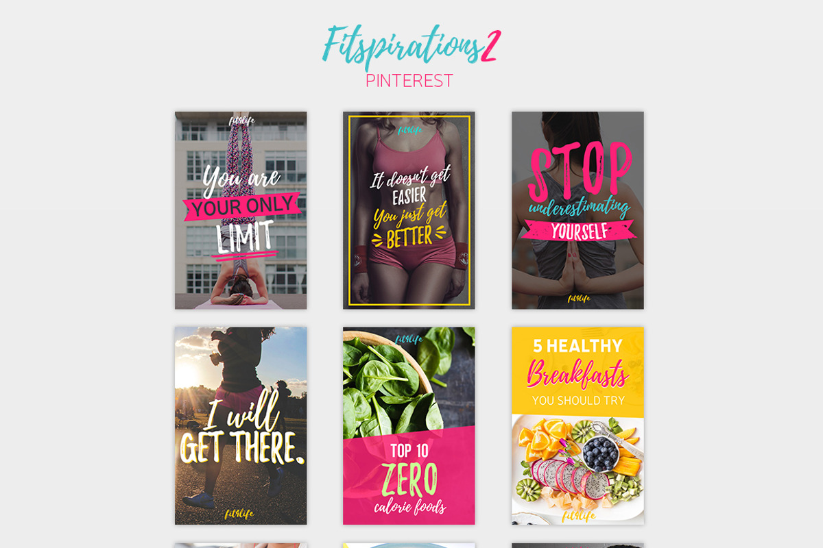 Fitspirations2- Social Media Pack, a Social Media Template by Numszky Creative (Photo 4 of 6)