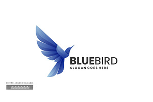 Blue Bird Gradient Colorful Logo, a Branding & Logo Template by ivan_artnivora