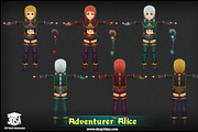 Adventurer Alice, a Characters & Person 3D Model by Meshtint Studio (Thumbnail 2 of 5)