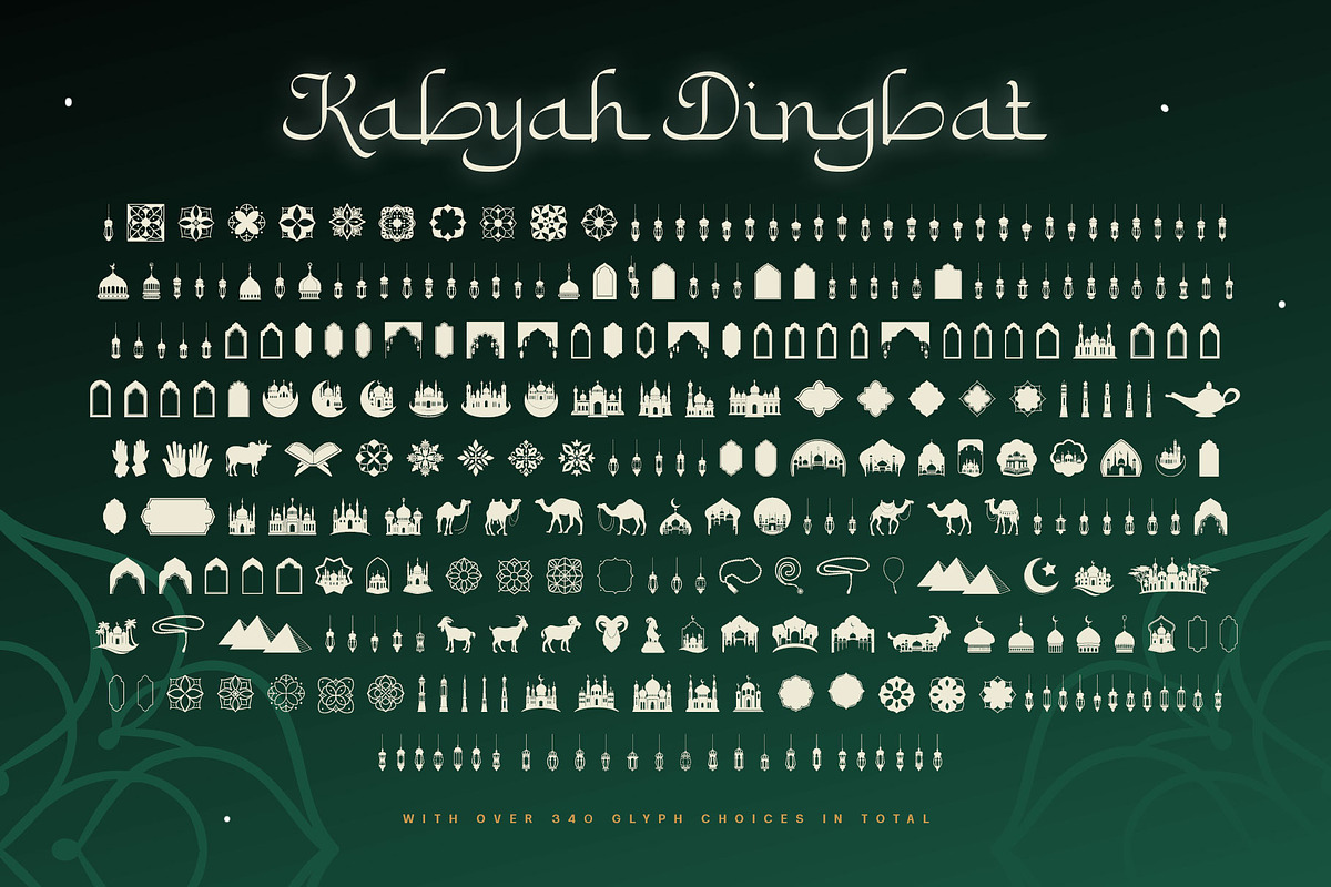 Kabyah Ramadhan Typeface, a Script Font by alit design (Photo 17 of 18)