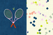 Tenniscore: 50 Whimsical Backgrounds, a Background Graphic by PaperJamLab (Thumbnail 7 of 17)