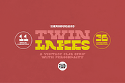 Twin Lakes Display Font, a Font by Holt510 (Thumbnail 1 of 11)