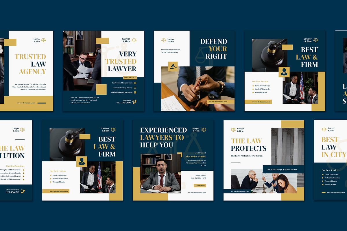 Lawyer & Firm Instagram Post, a Social Media Template by CavenArt (Photo 5 of 5)
