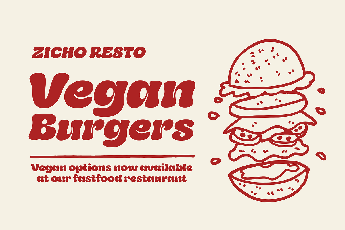 Zicho - A Groovy Inktrap Font, a Font by Ainun Jinan (Photo 4 of 10)
