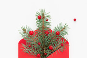 Christmas tree symbol in red envelop featuring christmas tree, envelope, and, a Holiday Photo by Julia Manga (Thumbnail 2 of 2)