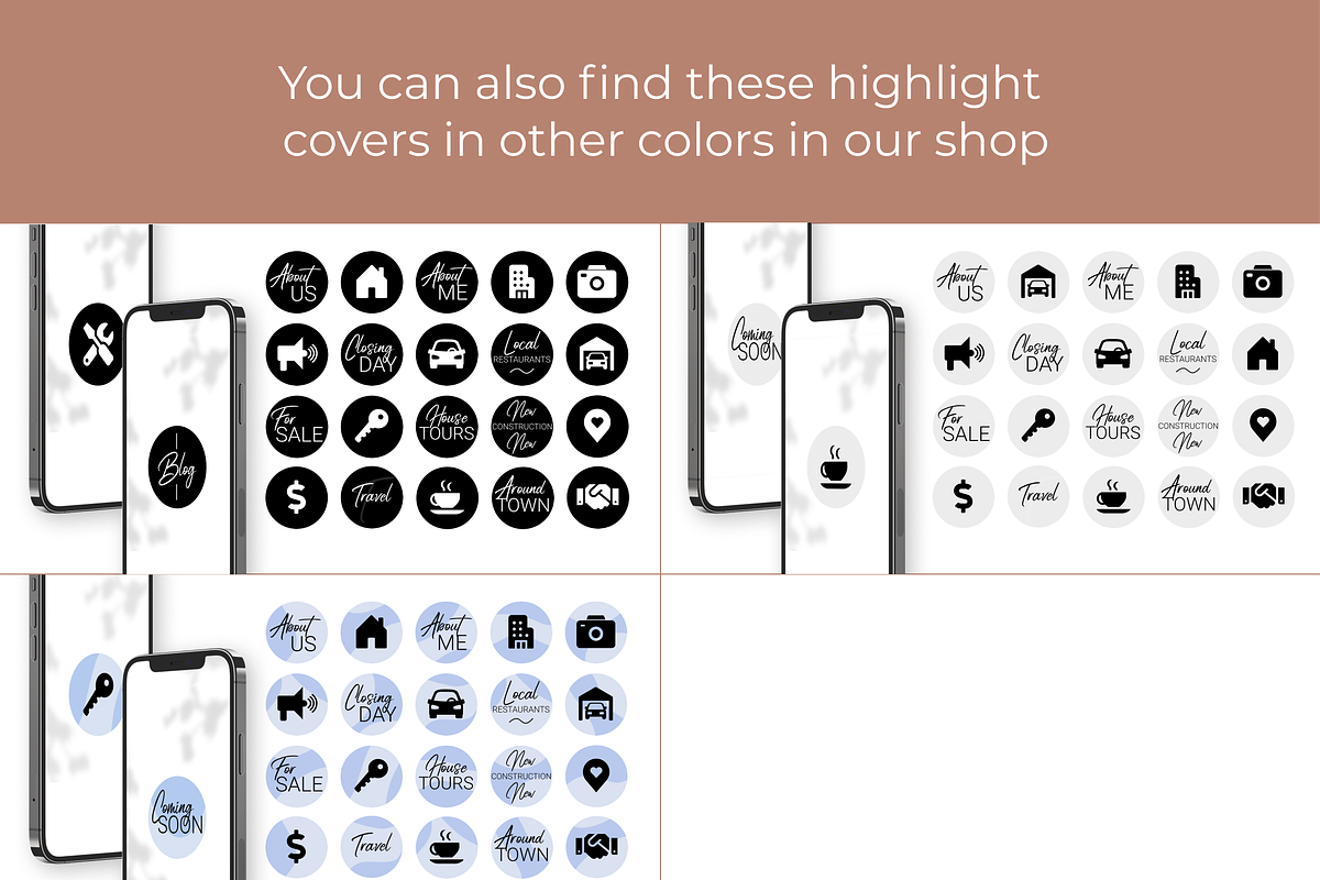 60 Real Estate Instagram Highlights, a Social Media Template by DesignKora (Photo 6 of 7)