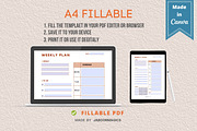 Weekly Planner Template, Canva, a Templates & Theme by Jaboor Magics (Thumbnail 3 of 4)