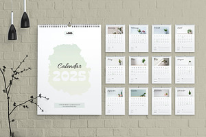 Clean Calendar Design 2025, a Stationery Template by MightyDesign