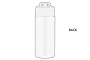 Plastic Water Bottle Mockup Vector, a Cups & Container Mockup by PATTERNBASE (Thumbnail 8 of 8)