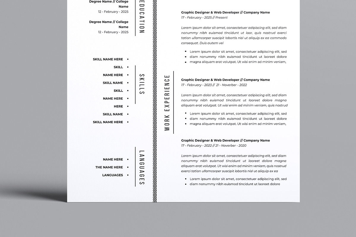 Creative Resume and Cover Letter, a Resume Template by MightyDesign (Photo 5 of 8)