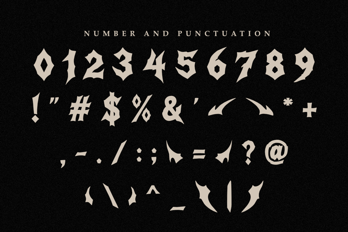 Eclipsed Blazzing | Death Metal Font, a Blackletter Font by Masyafi Studio (Photo 4 of 8)