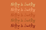 Nifty & Swifty - brush font, a Handwritten Font by Font Infusions (Thumbnail 12 of 12)