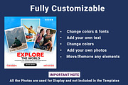50 Travel social media set, a Poster Template by Design.wala (Thumbnail 5 of 7)