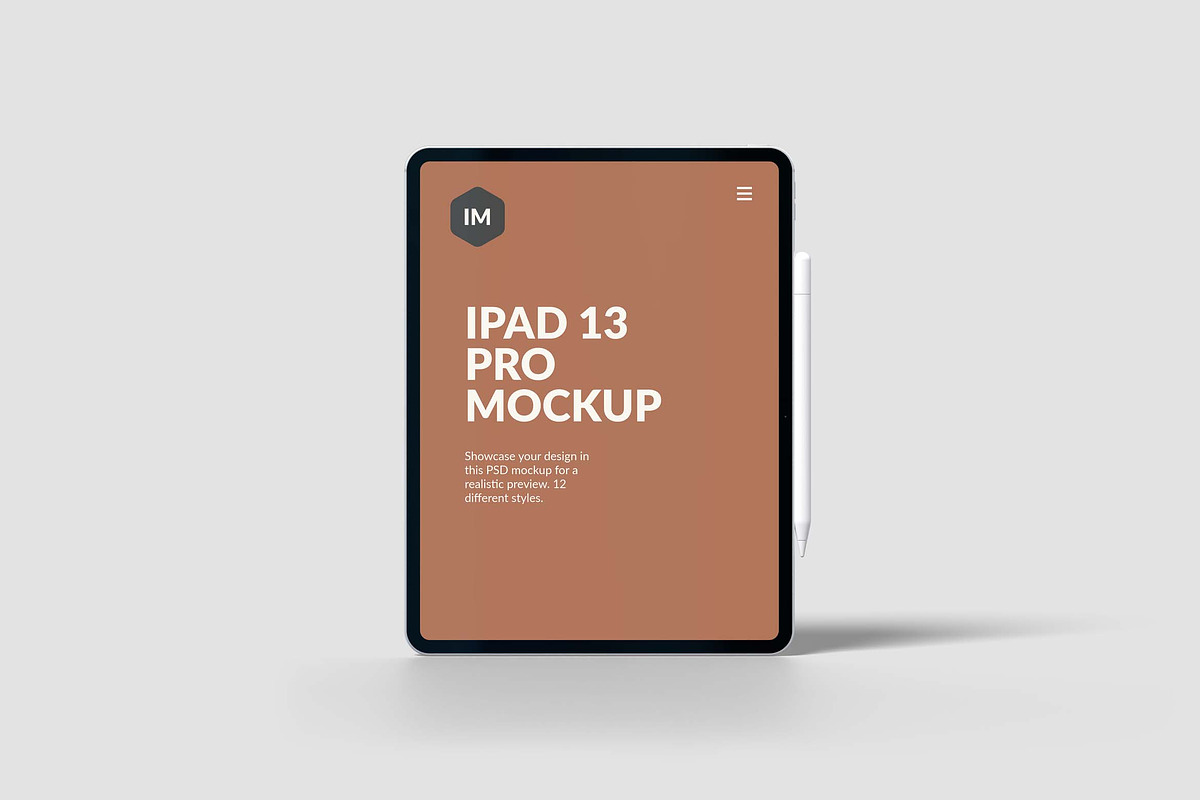 Ipad 13 Pro Mockup, an iPad Mockup by graphiccrew (Photo 9 of 13)