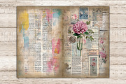 Newspaper Journal Card, a Decorative Illustration by GlamArtZhanna (Thumbnail 4 of 9)