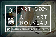 Vintage Art Deco Brushes, a Brush Add-On by Mr Vintage (Thumbnail 1 of 8)