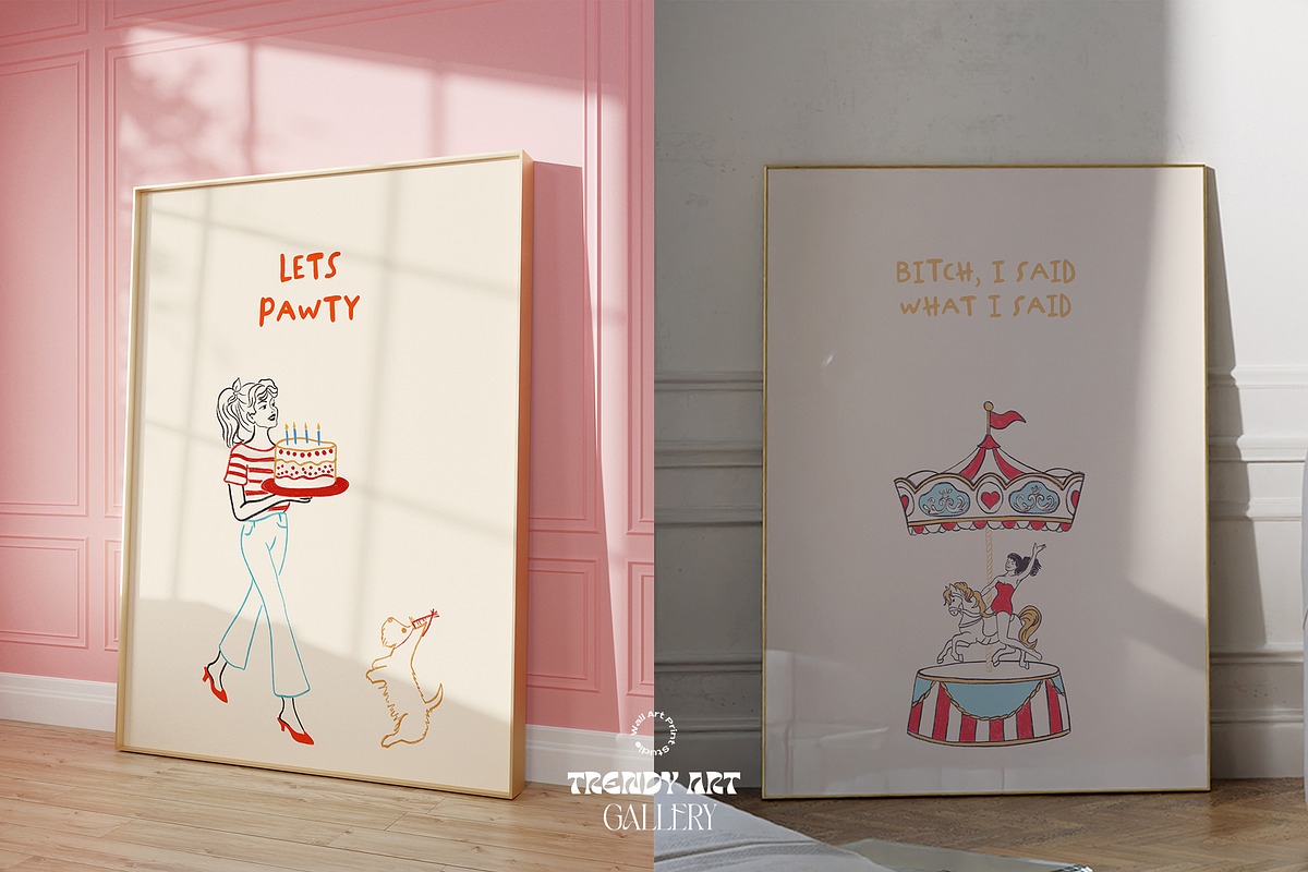 Trendy Art Bundle 2, a Graphic by Wall Art Print Studio (Photo 20 of 37)