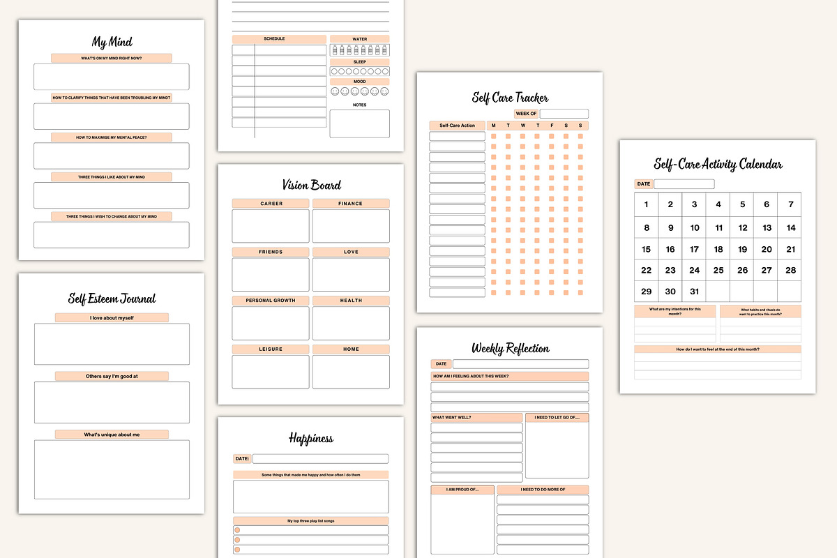 2026 Burnout Recovery Workbook, a Print Template by Designmela01 (Photo 9 of 10)