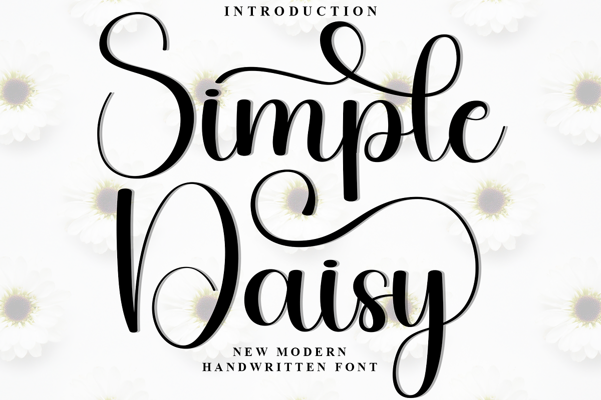 Simple Daisy, a Handwritten Font by InermediaSTUDIO (Photo 1 of 8)