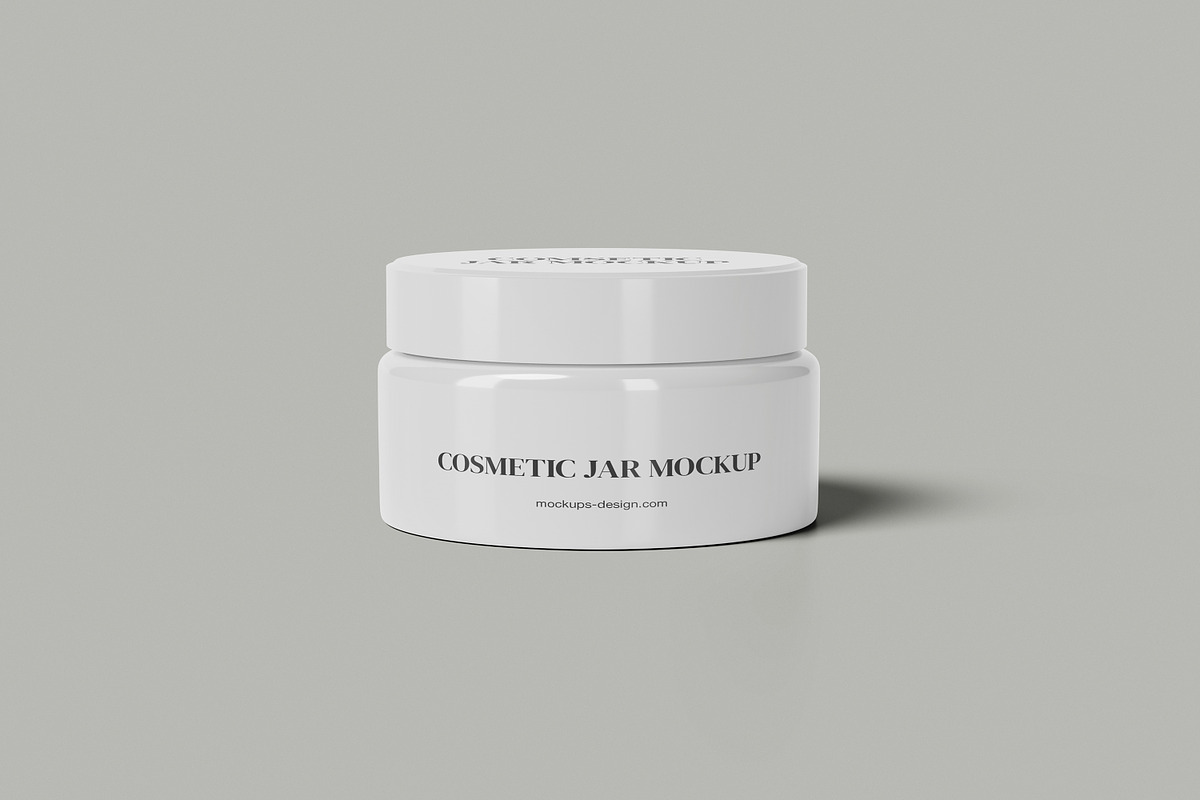 Cream Jar Mockup, a Packaging Mockup by Pexelcorner (Photo 2 of 5)