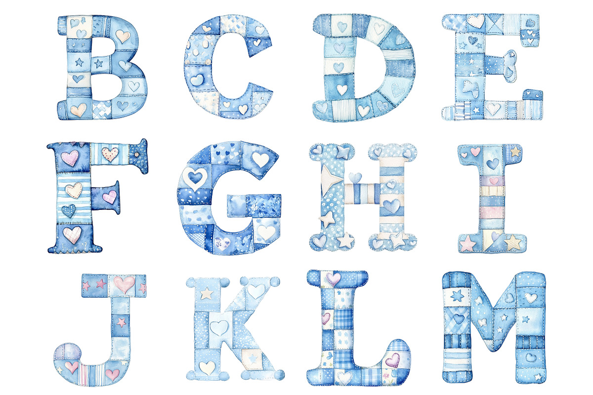 Baby Nursery Alphabet Clipart, a Seasonal Illustration by CitraGraphics (Photo 3 of 4)