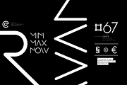 MINIMAL - modern futuristic font, a Sans Serif Font by MoonBandit (Thumbnail 5 of 7)