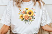 Watercolor Flower Bouquets Clipart, an Illustration by CraftArtStudio (Thumbnail 4 of 6)