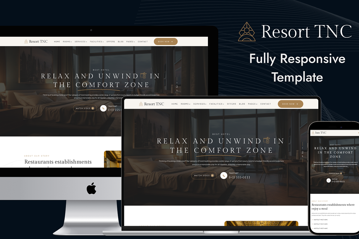 Resort TNC, Hotel & Resort Template, a HTML Template by TNCFlow (Photo 2 of 5)