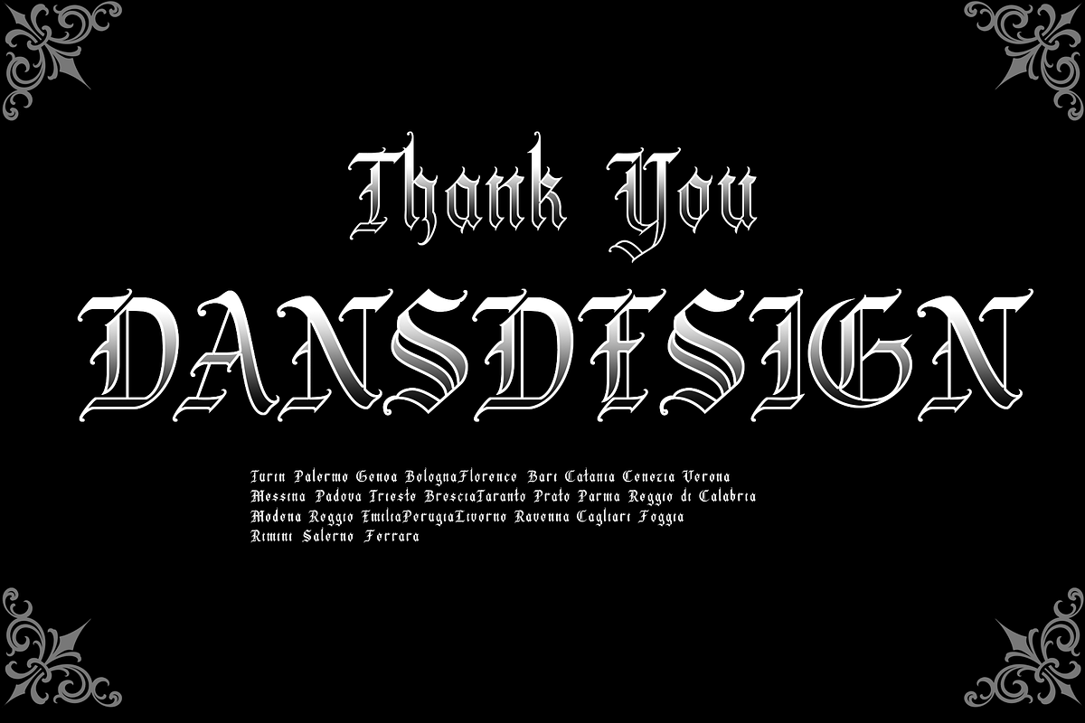 MONTENG MODERN BLACKLETTER, a Blackletter Font by dansdesign (Photo 8 of 9)