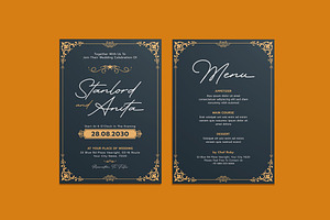 Wedding Invitation Template, an Invitation Template by iDoodle Studio
