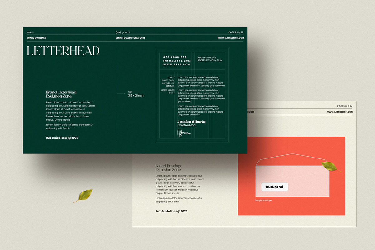 Brand Guidelines PowerPoint Template, a Presentation Template by Dream-Lab (Photo 9 of 12)