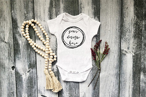 Baby Clothing Farmhouse Mockup