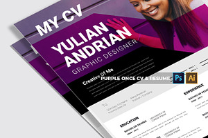 Purple Once CV & Resume