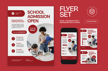 School Admission Flyer
